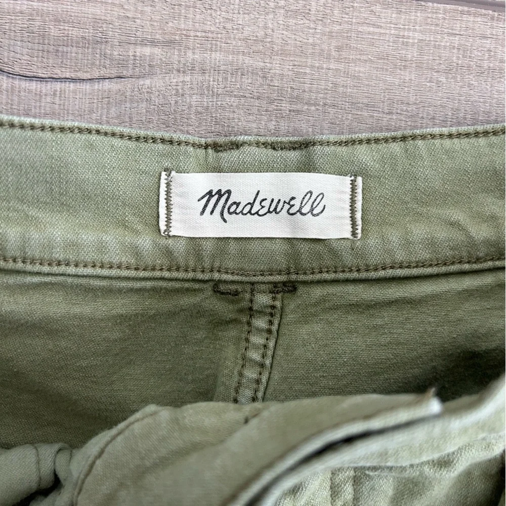 Madewell Emmett Wide Leg Green Pants Garment Dyed Edition Artichoke 27 - Picture 5 of 10